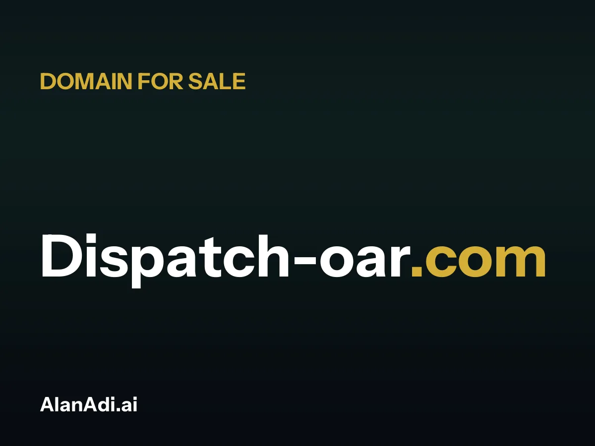 Dispatch-oar.com for sale, dispatch oar domain name