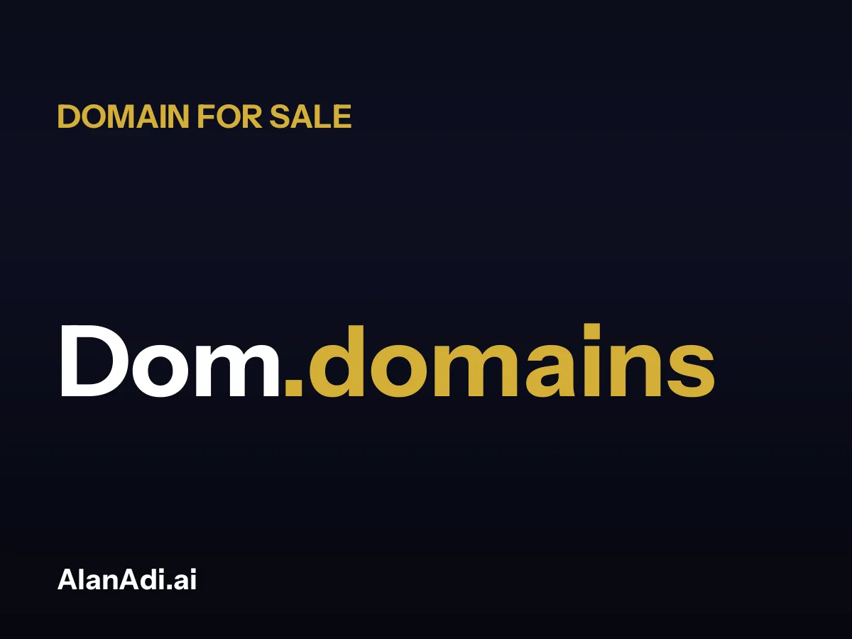 Dom.domains domain name for sale
