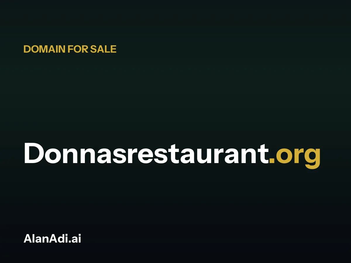 donnas restaurant — Donnasrestaurant.org domain for sale