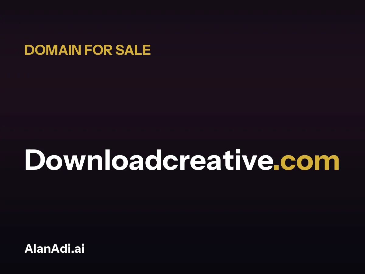 Downloadcreative.com for sale, download creative domain name