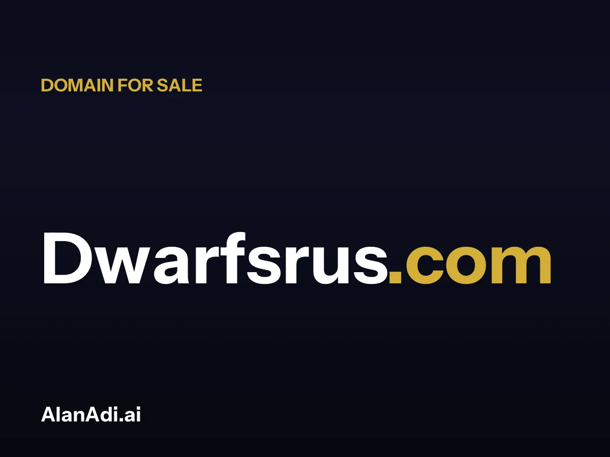 dwarfs r us — Dwarfsrus.com domain for sale
