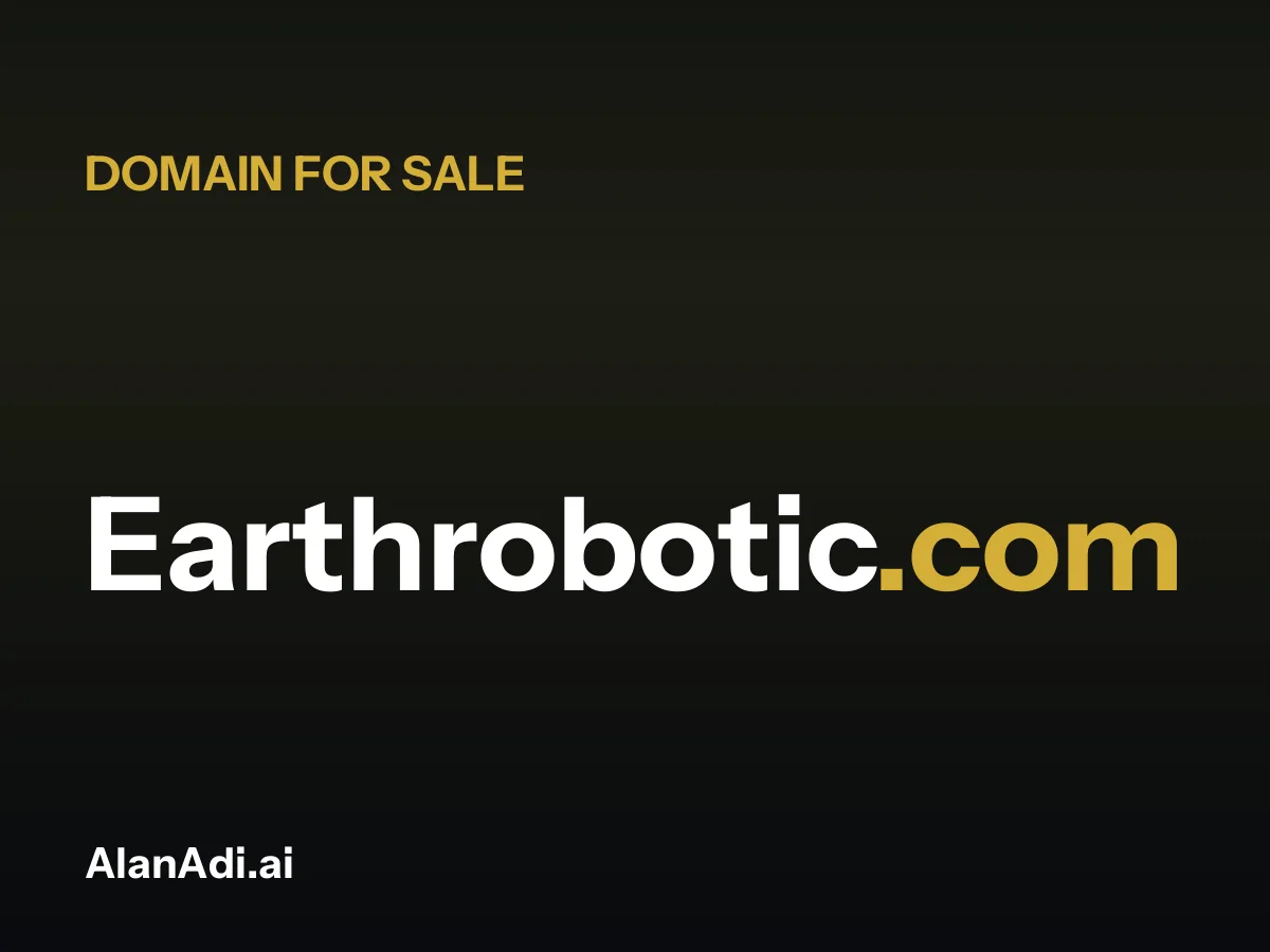 Earthrobotic.com for sale, earth robotic domain name