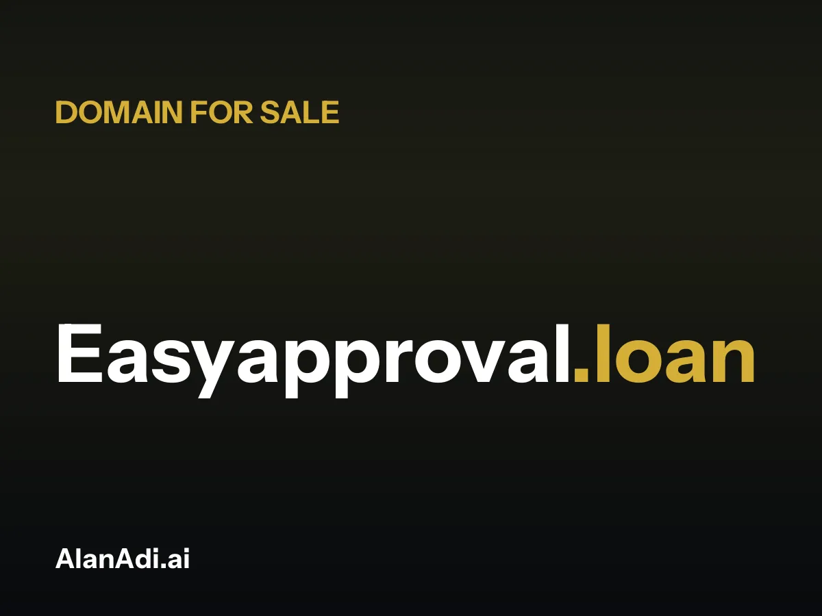 Easyapproval.loan for sale, easy approval domain name