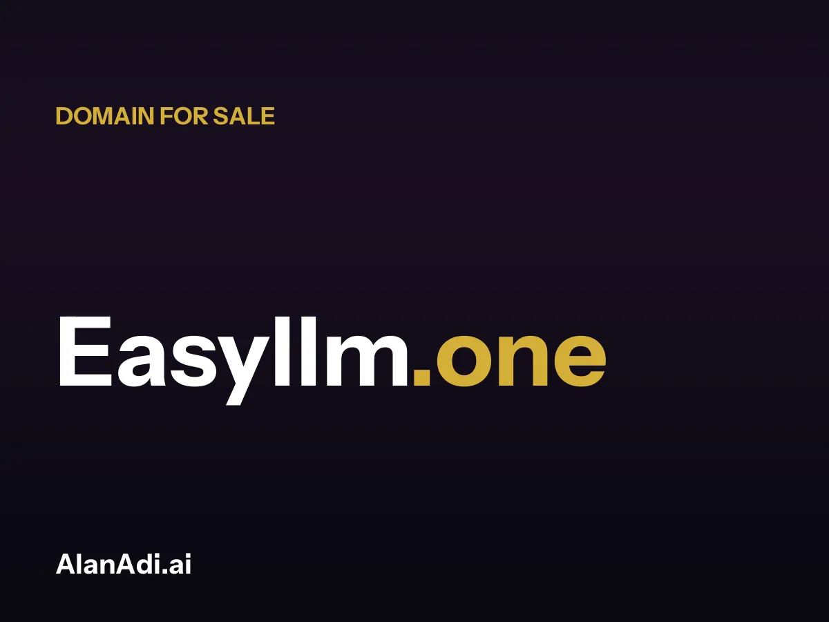 Easyllm.one domain for sale