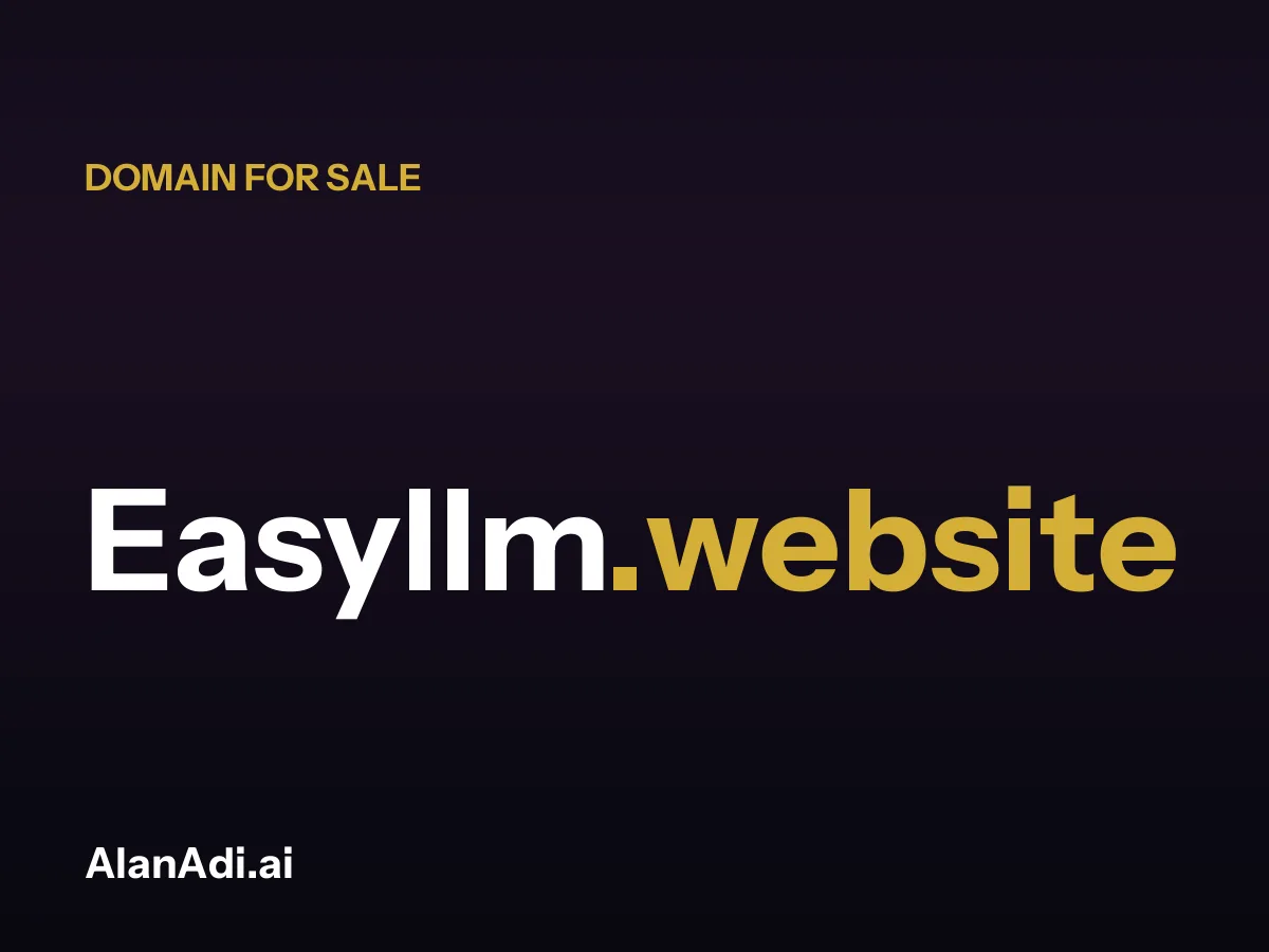 Easyllm.website domain for sale