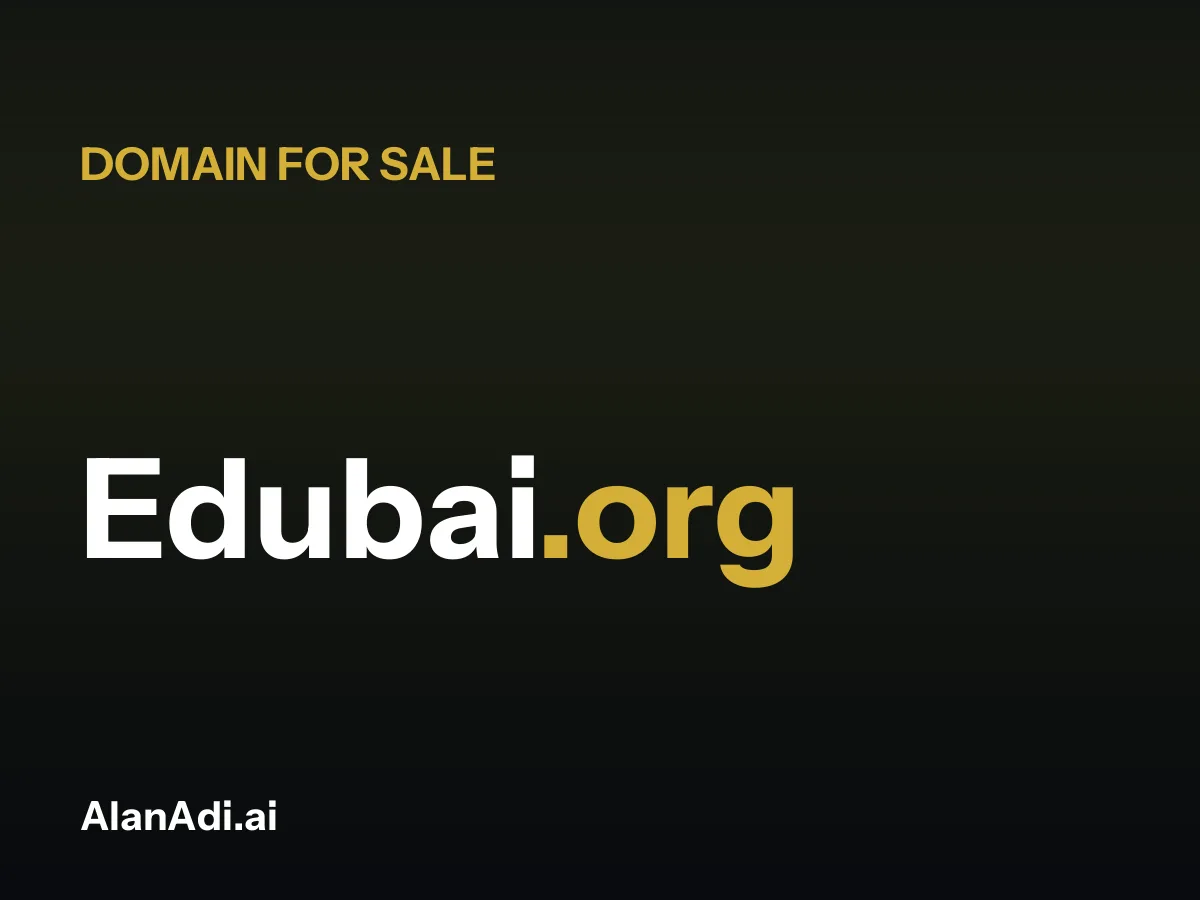 Edubai.org domain name for sale