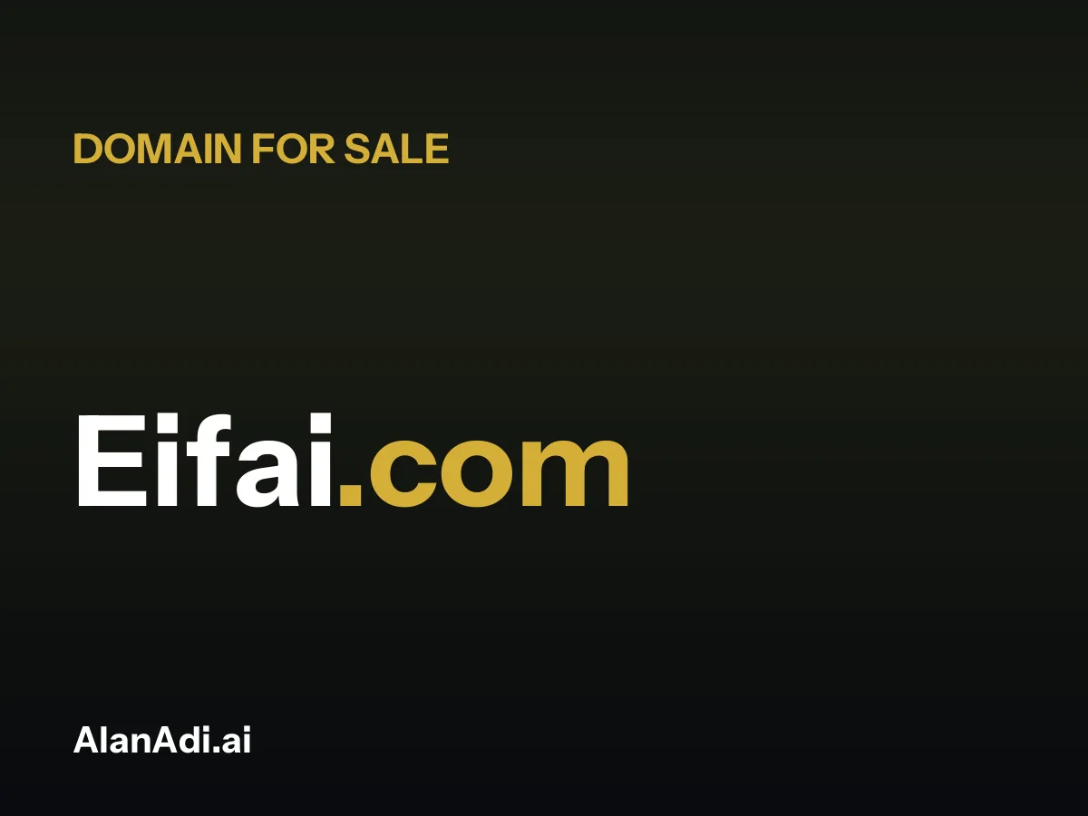Eifai.com domain name for sale