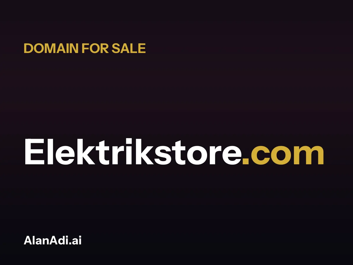 Elektrikstore.com for sale, elektrik store domain name