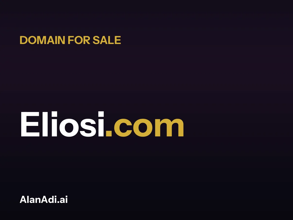 Eliosi.com domain name for sale