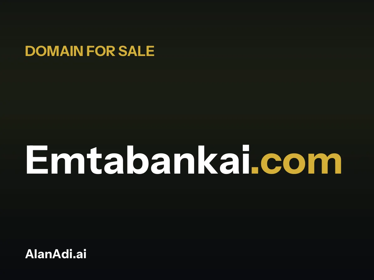 Emtabankai.com for sale, emta bank ai domain name