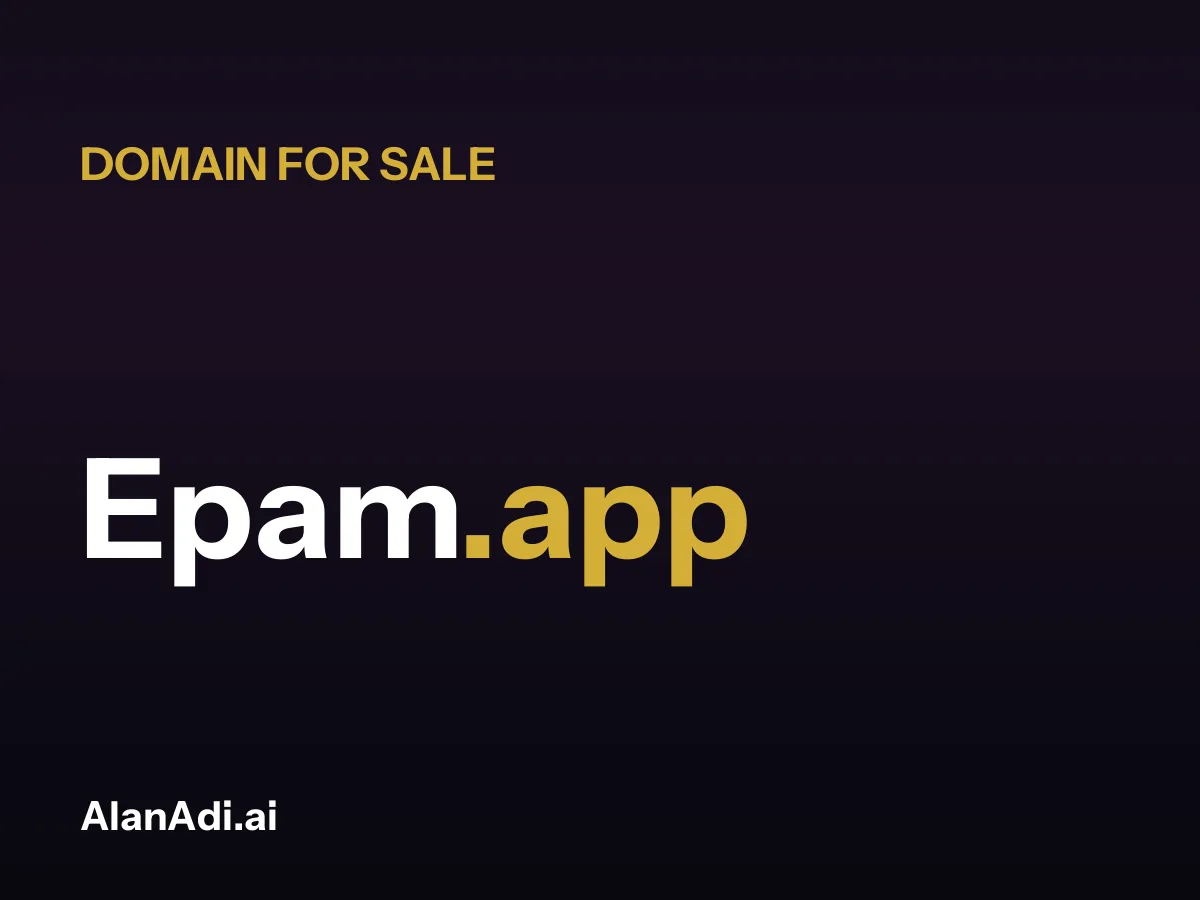 Epam.app domain name for sale