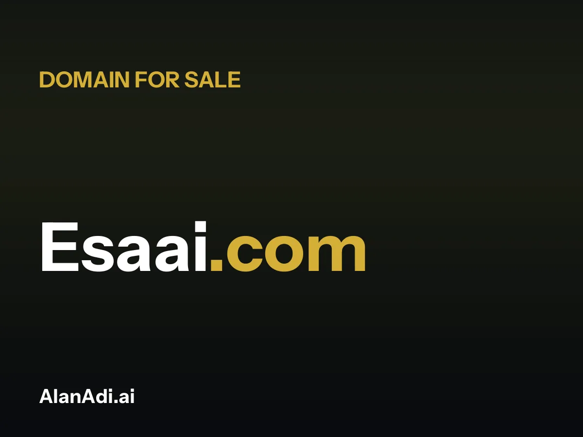 Esaai.com domain name for sale