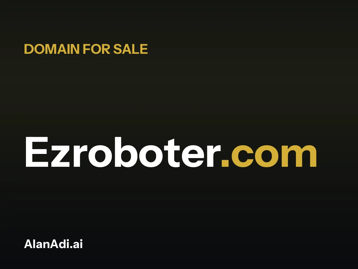 Ezroboter.com for sale, ez roboter domain name
