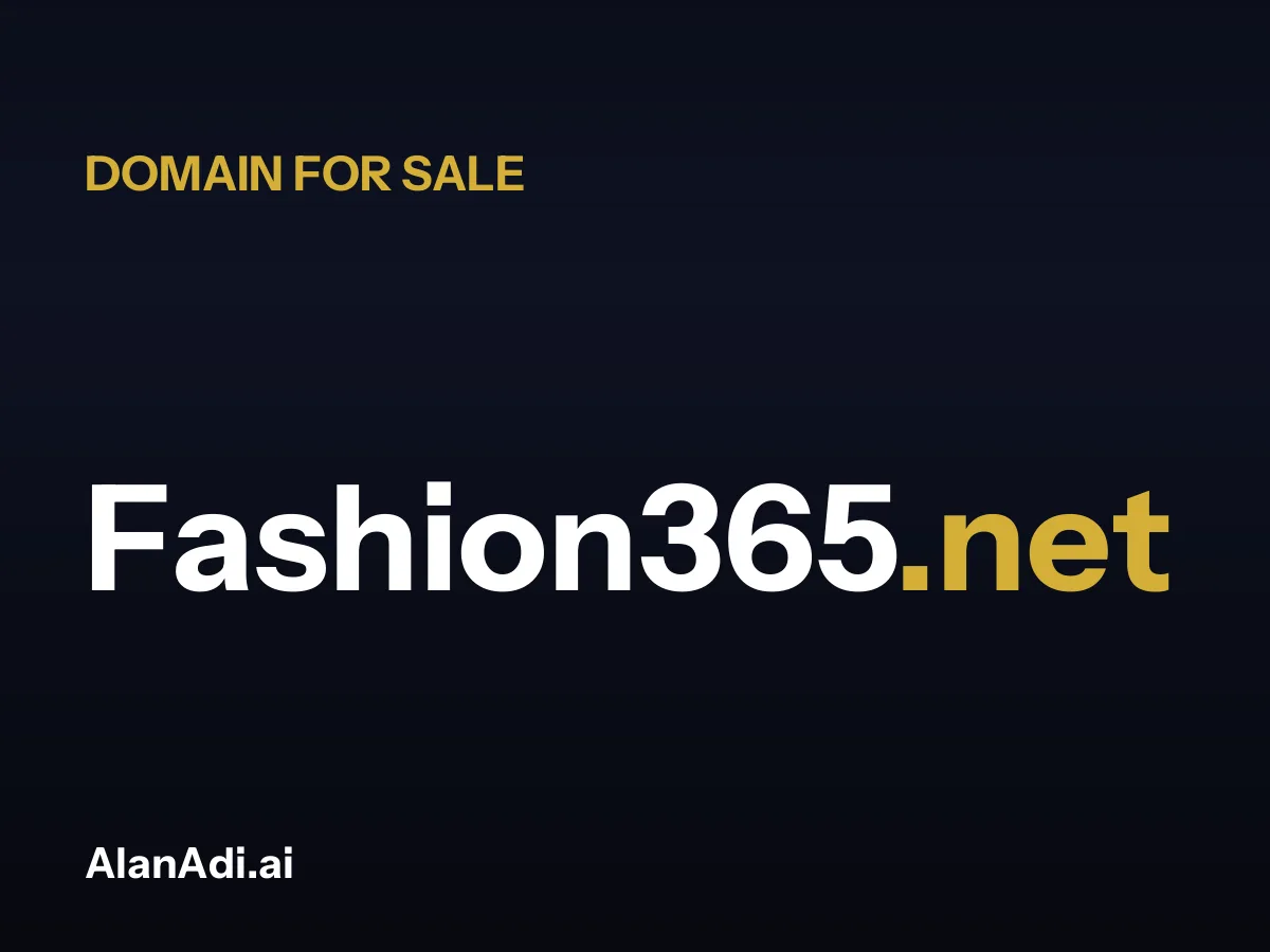 Fashion365.net for sale, fashion 365 domain name