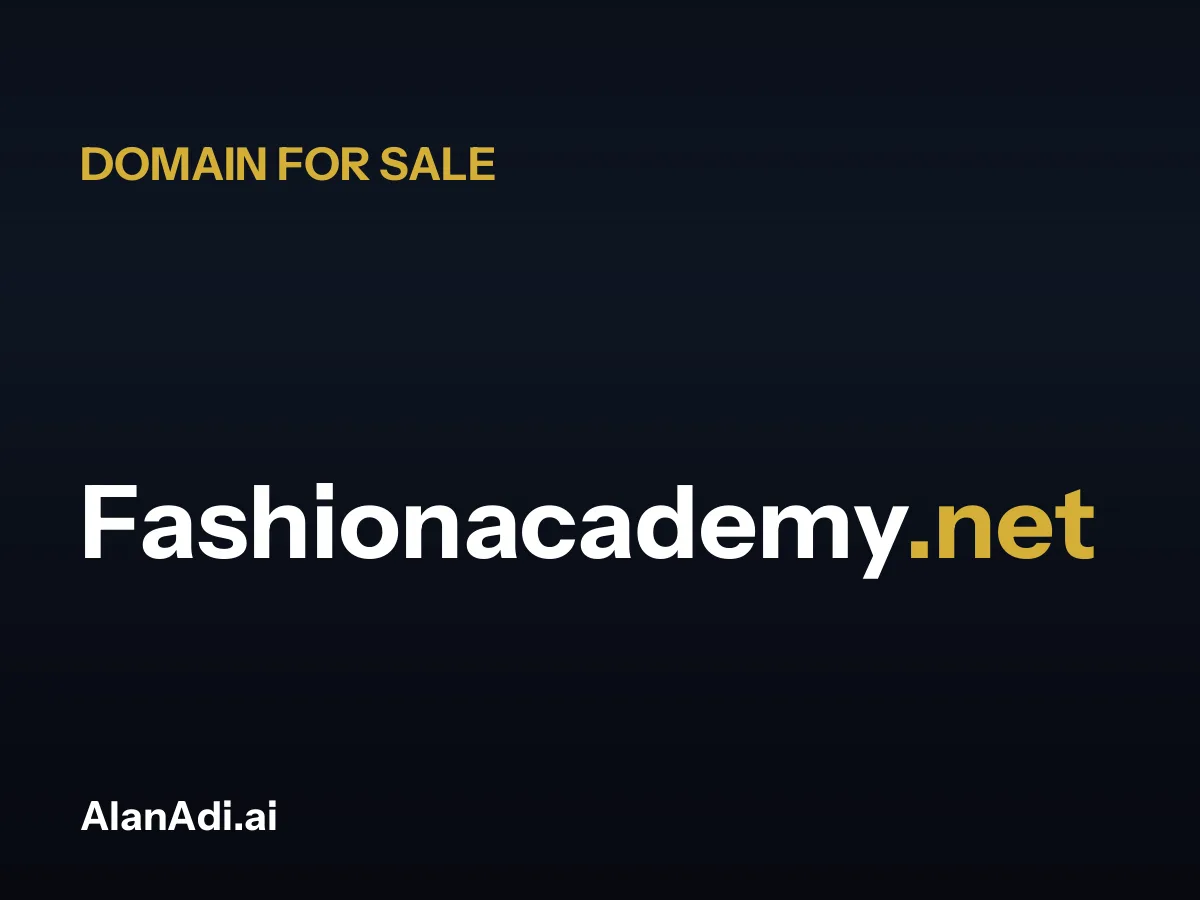 Fashionacademy.net for sale, fashion academy domain name