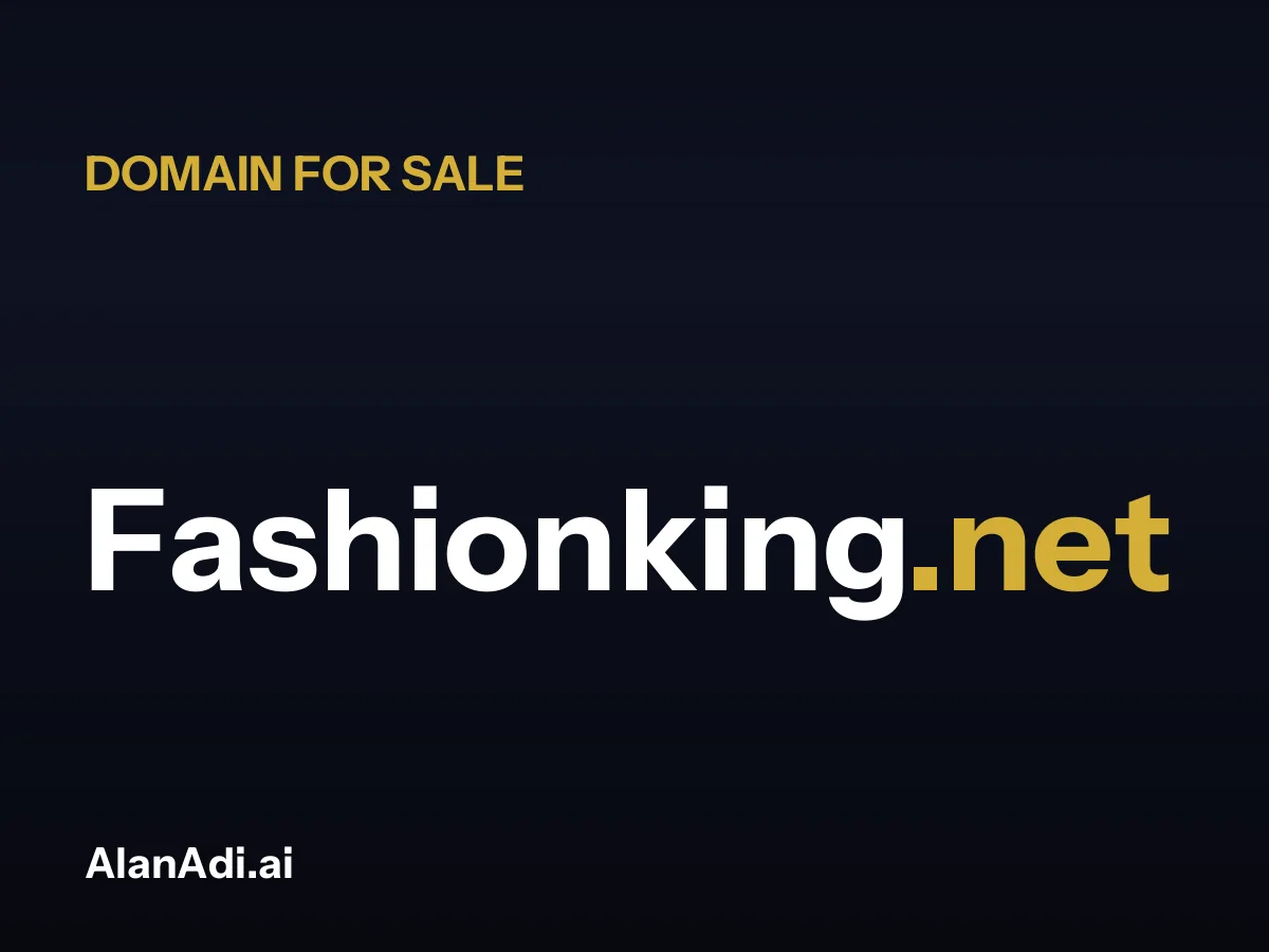 Fashionking.net for sale, fashion king domain name