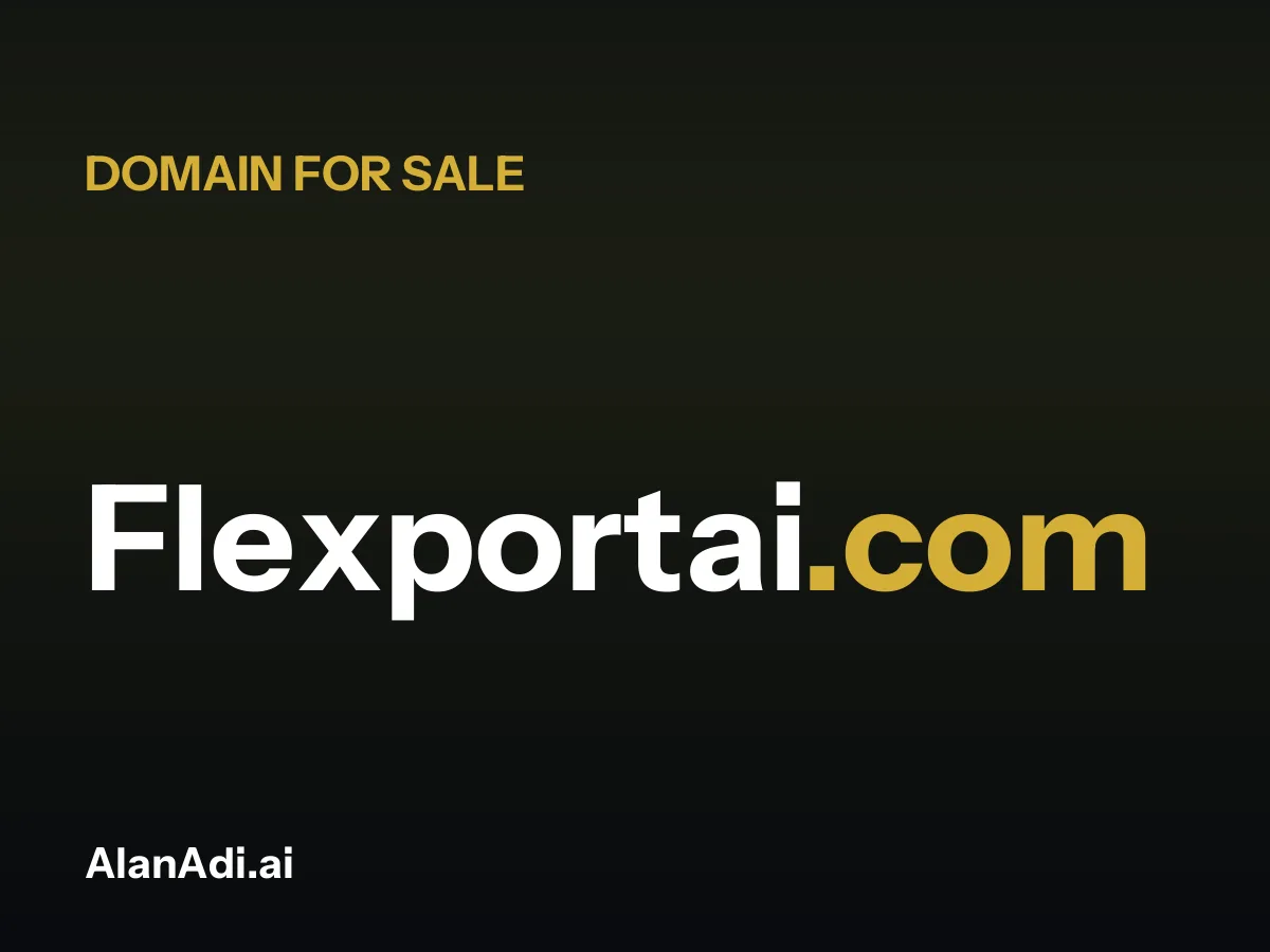 Flexportai.com domain name for sale
