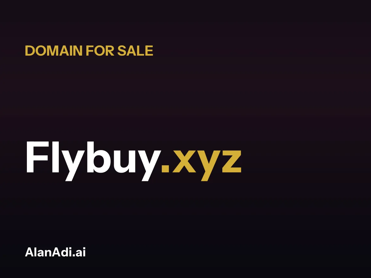 Flybuy.xyz for sale, fly buy domain name