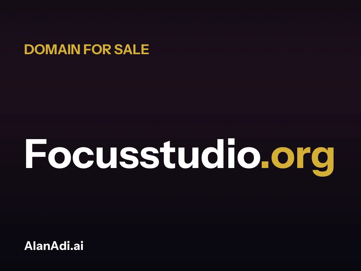 Focusstudio.org for sale, focus studio domain name