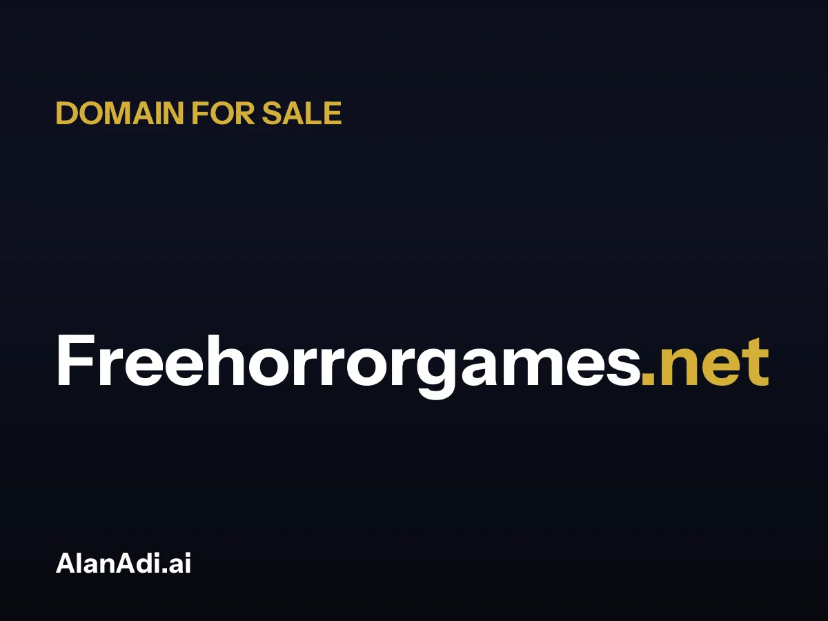 Freehorrorgames.net for sale, free horror games domain name