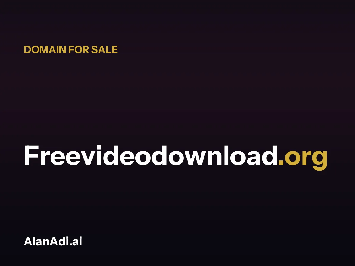 free video download — Freevideodownload.org domain for sale