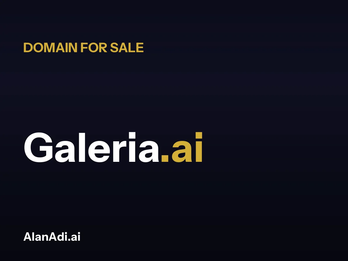 Galeria.ai domain name for sale