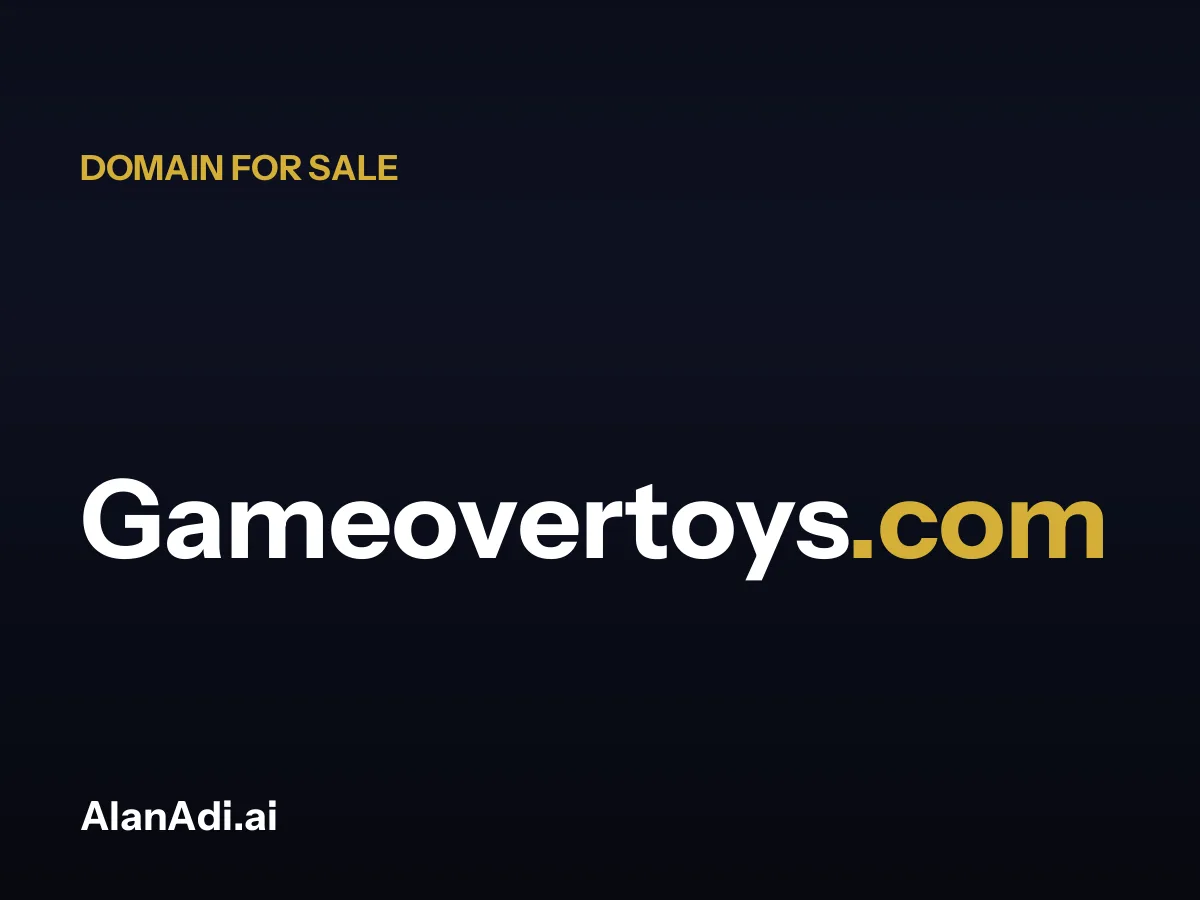 game over toys — Gameovertoys.com domain for sale