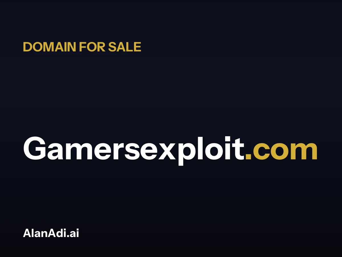 Gamersexploit.com for sale, gamers exploit domain name