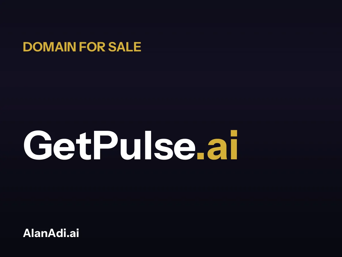 GetPulse.ai for sale, get pulse domain name