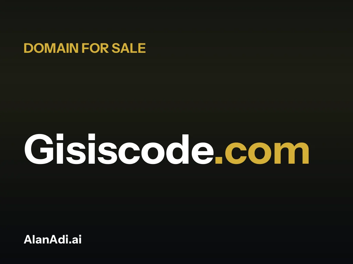 Gisiscode.com for sale, gis domain name