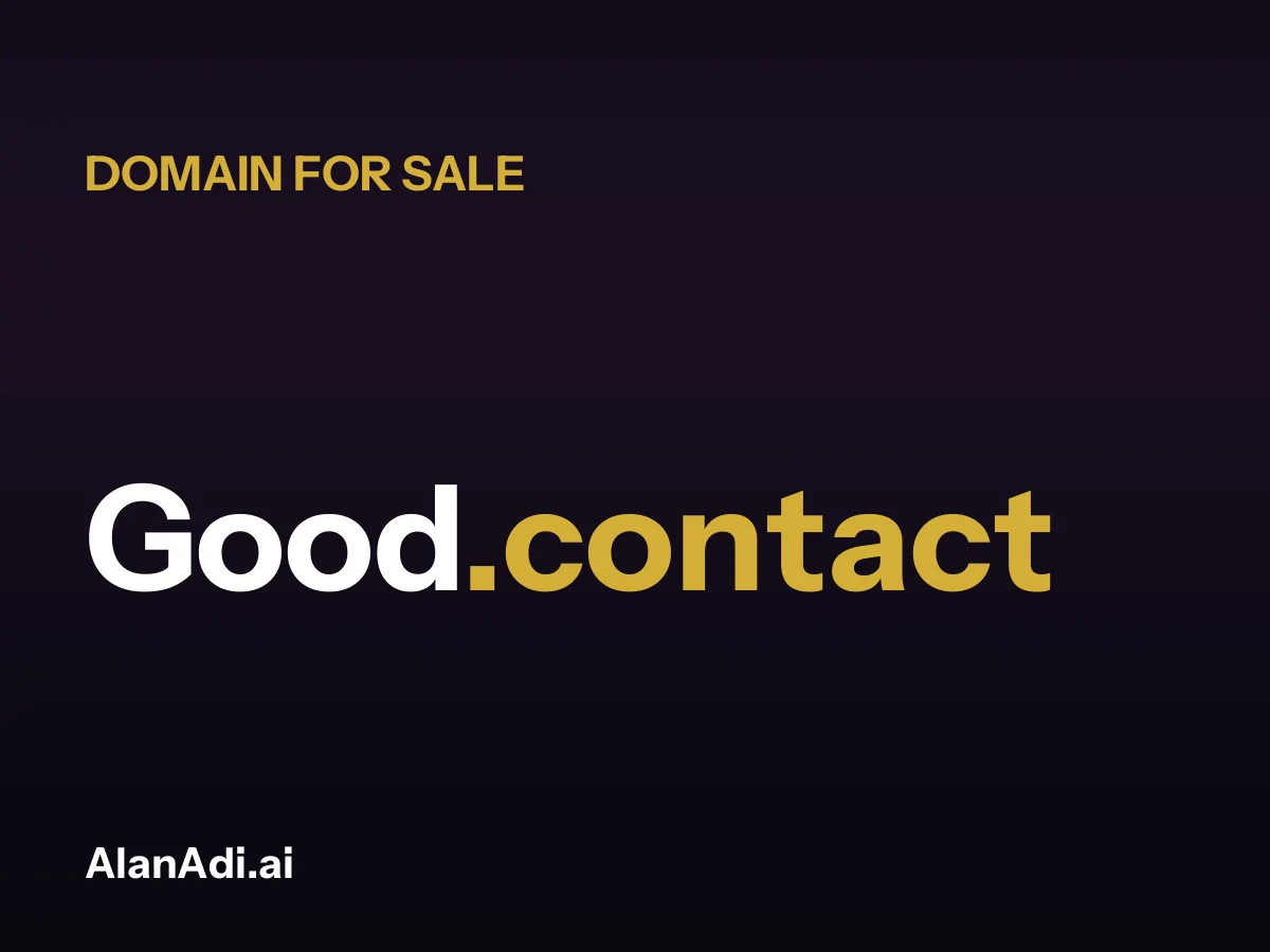 Good.contact domain name for sale
