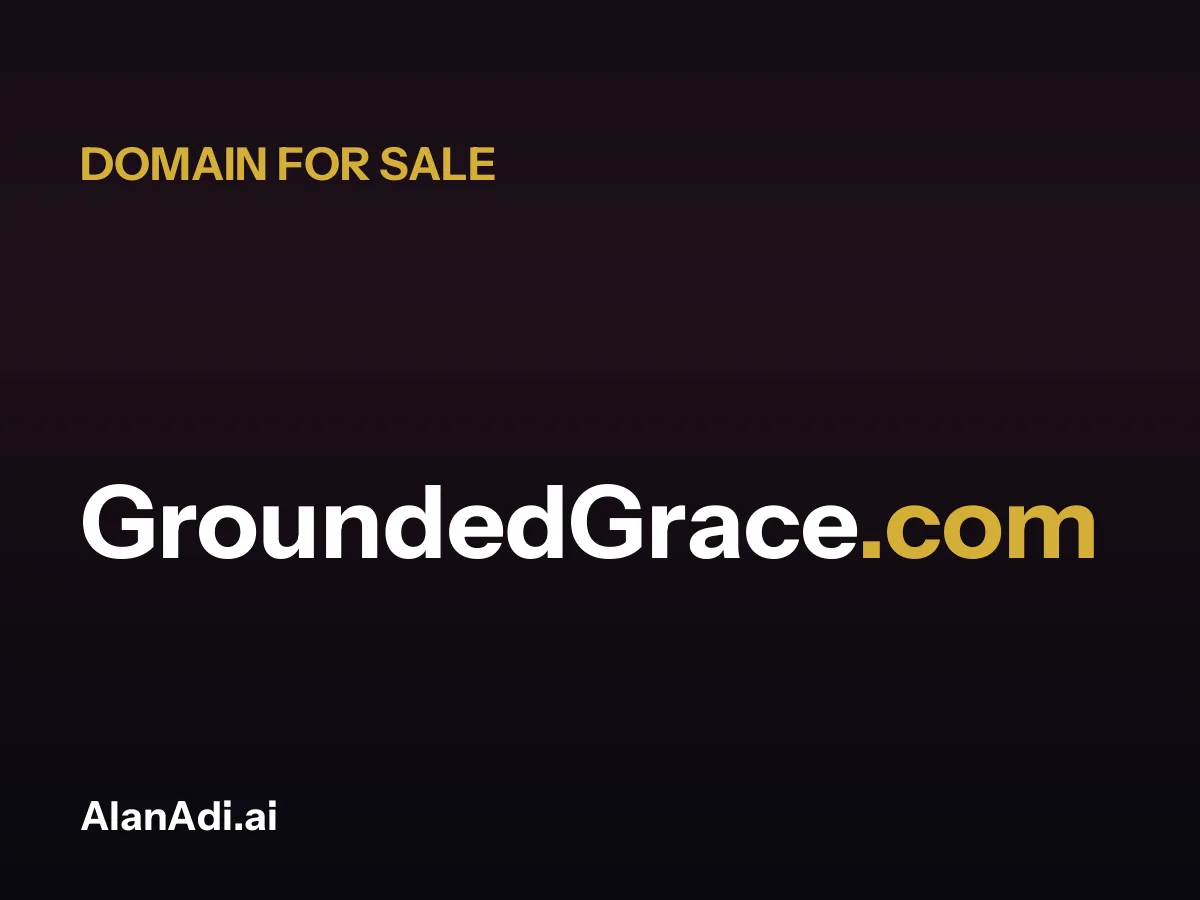 GroundedGrace.com for sale, grounded grace domain name