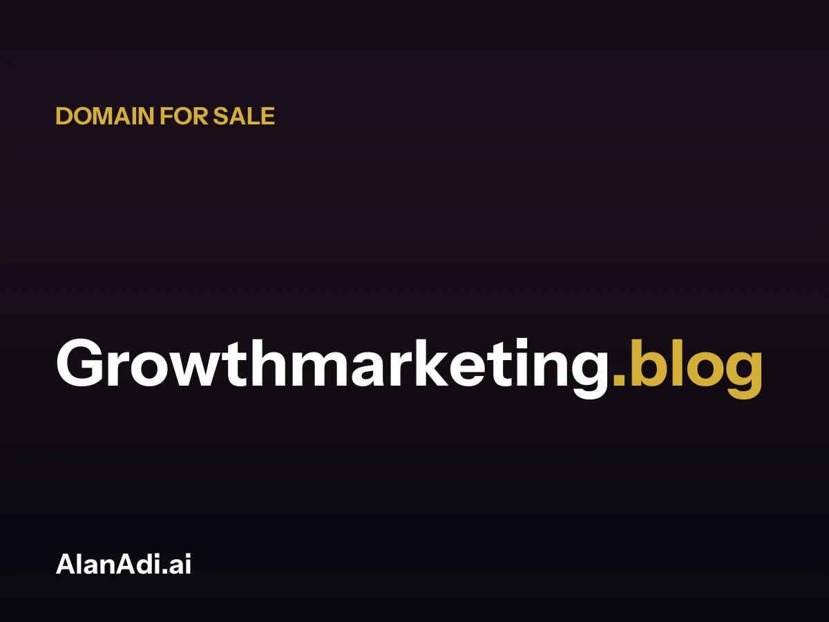 Growthmarketing.blog domain for sale