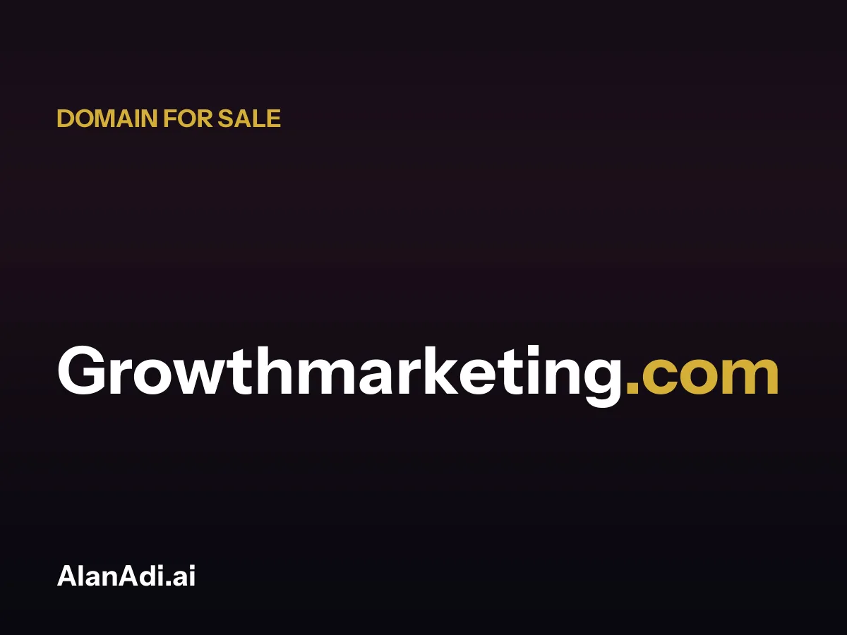 growth marketing — Growthmarketing.com domain for sale