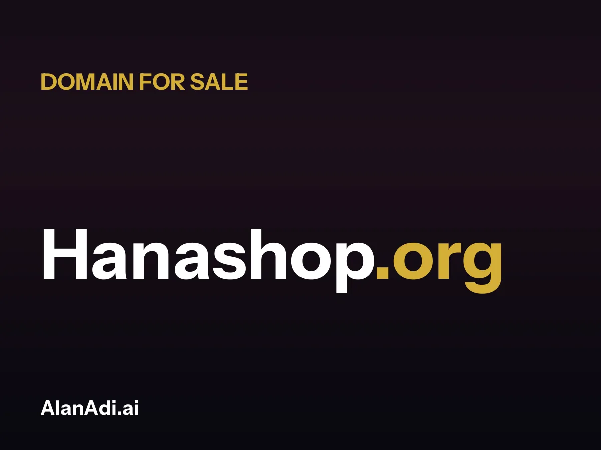 Hanashop.org for sale, hana shop domain name