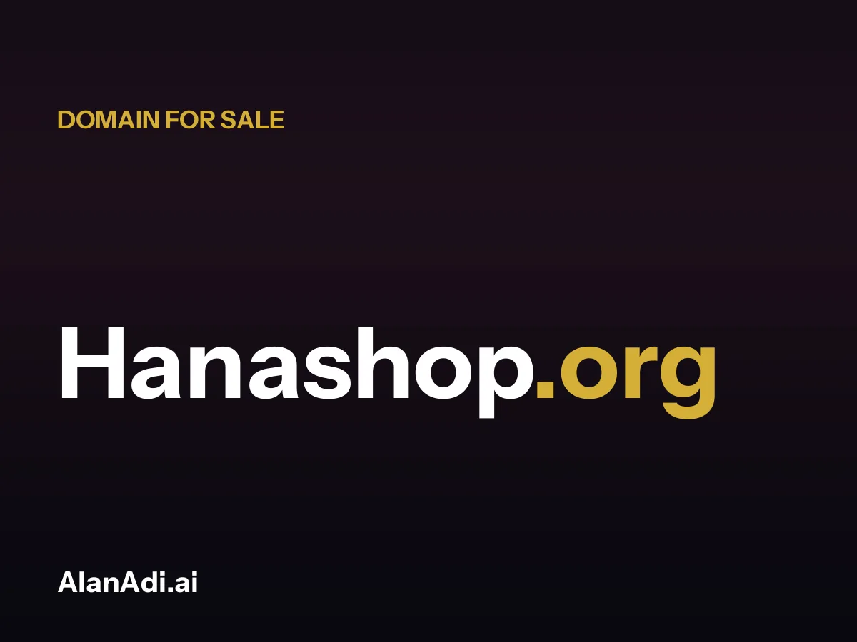 hana shop — Hanashop.org domain for sale
