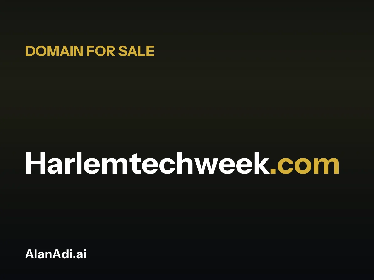 Harlemtechweek.com for sale, harlem tech week domain name