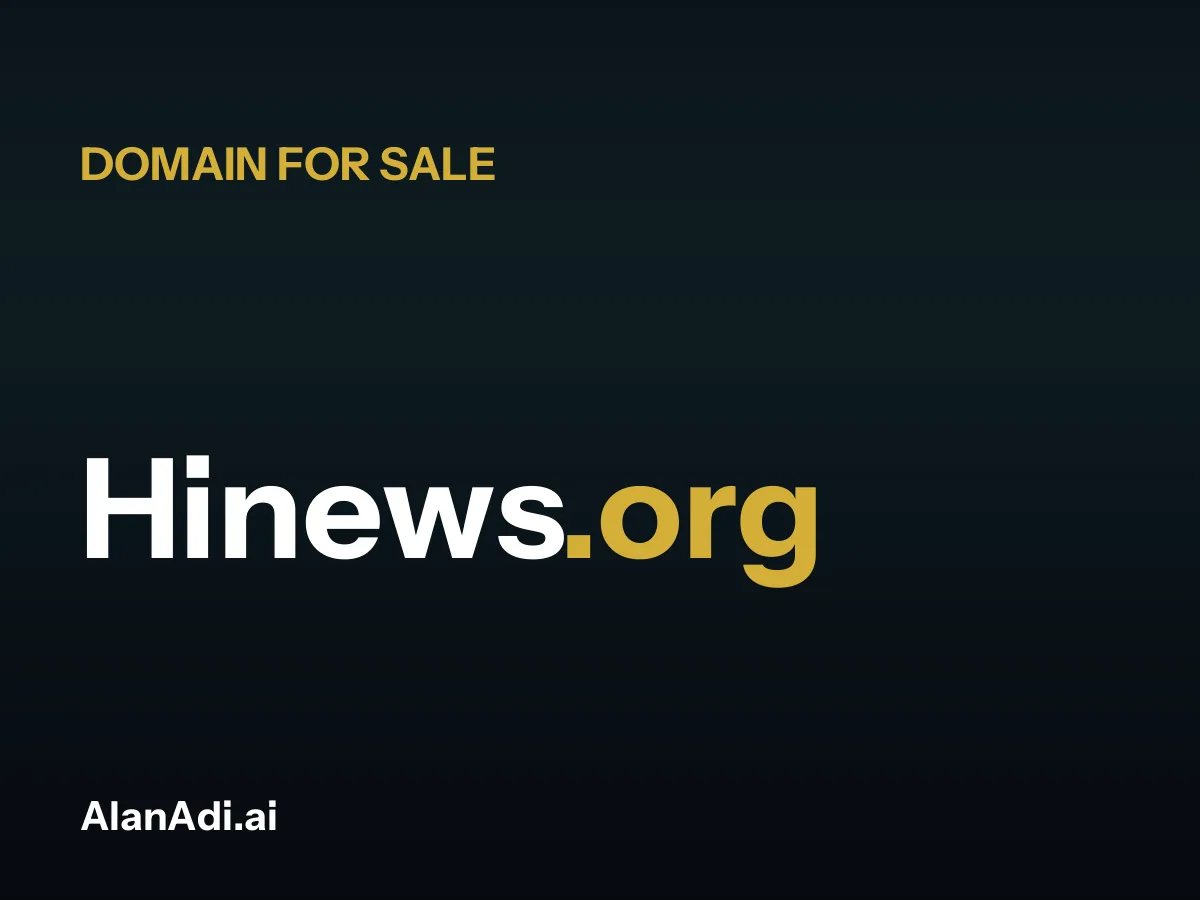 Hinews.org for sale, hi news domain name