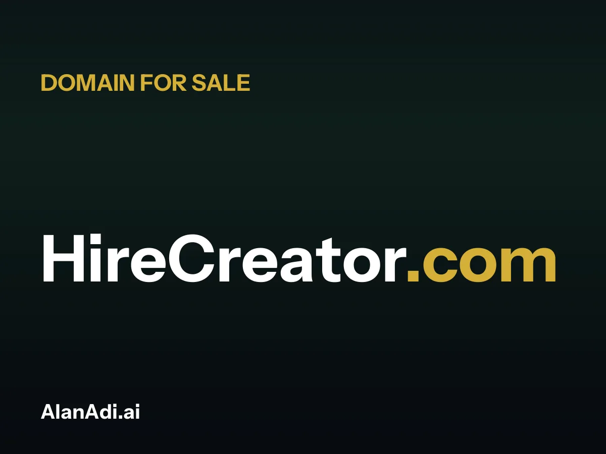 HireCreator.com for sale, hire creator domain name