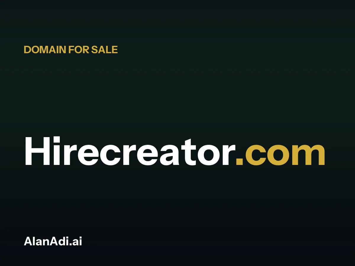 Hirecreator.com domain for sale
