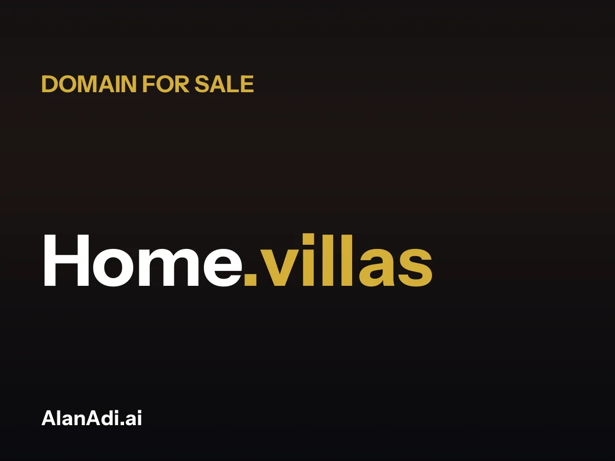 Home.villas domain name for sale