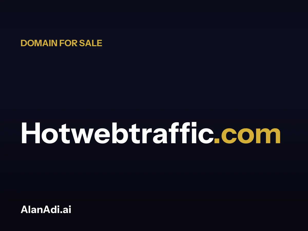 hot web traffic — Hotwebtraffic.com domain for sale