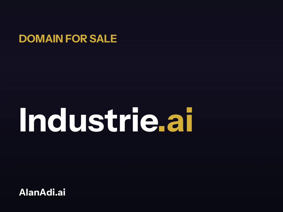 Industrie.ai domain name for sale
