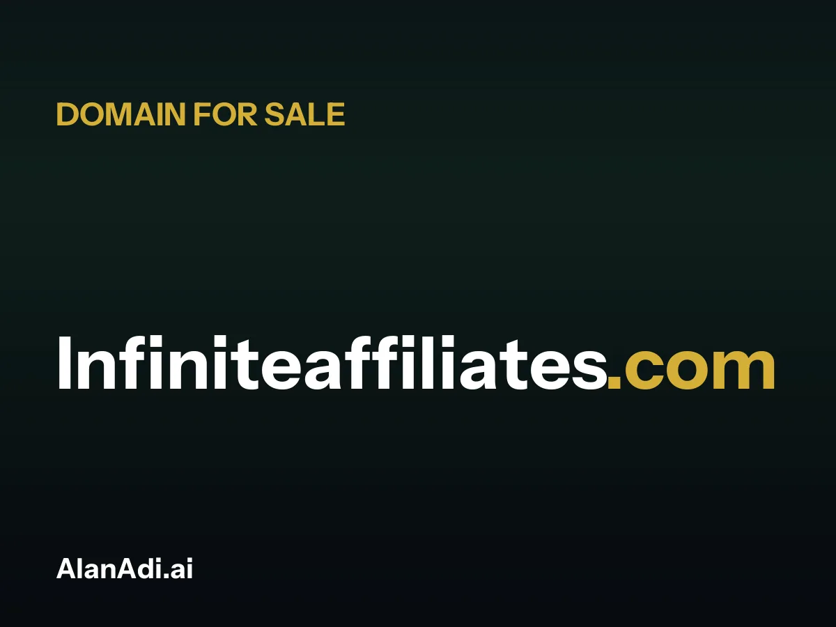 Infiniteaffiliates.com for sale, infinite affiliates domain name