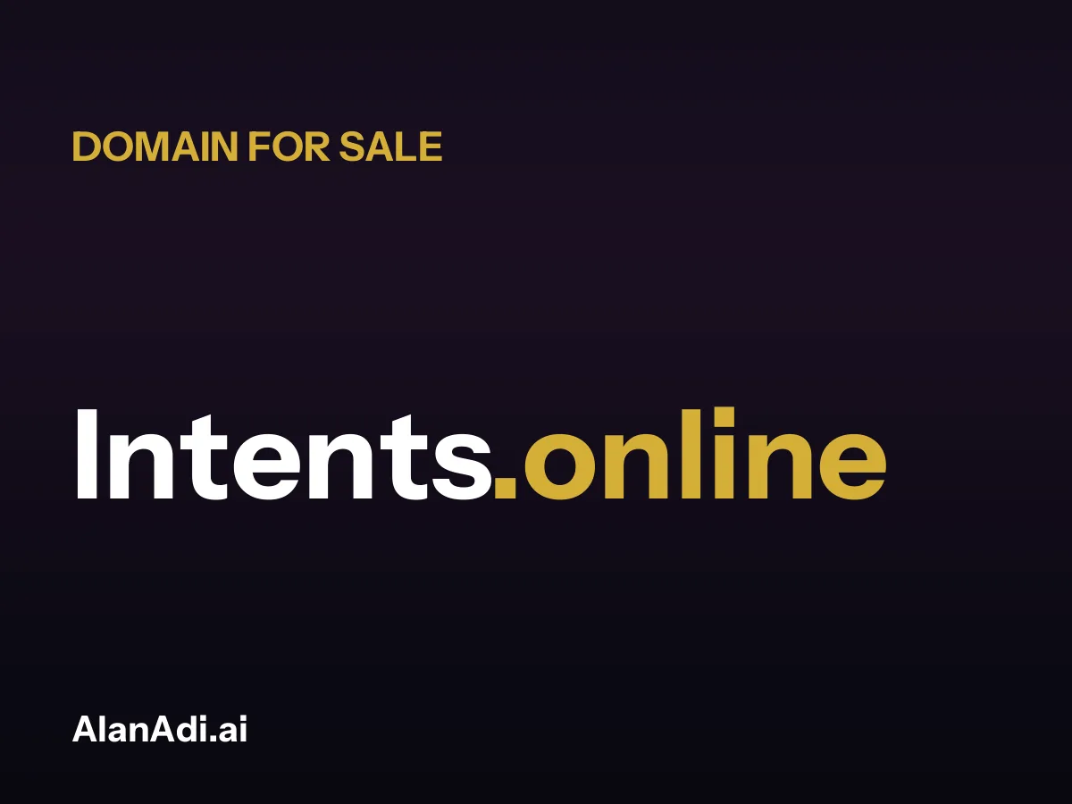 Intents.online domain name for sale