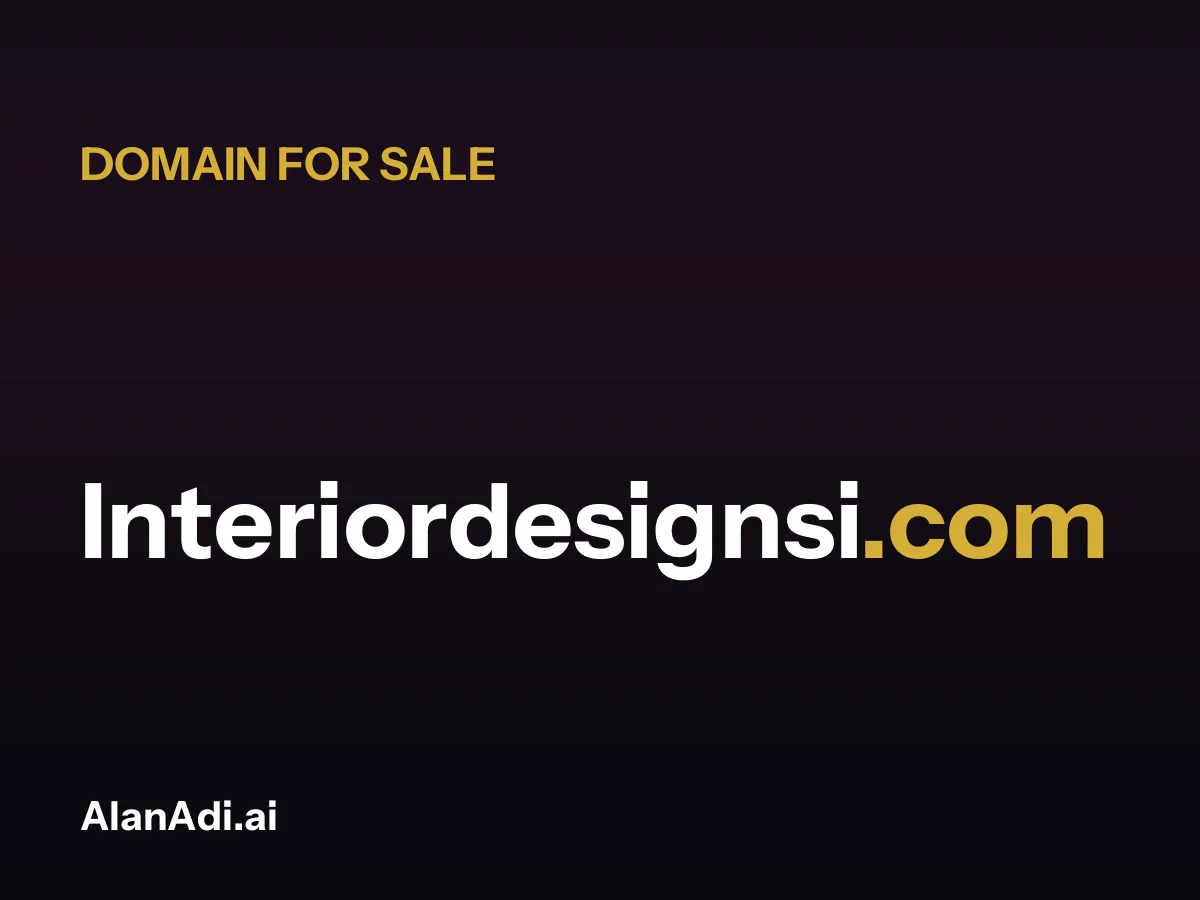 Interiordesignsi.com domain name for sale