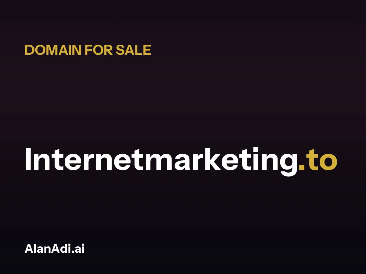 Internetmarketing.to for sale, internet marketing domain name