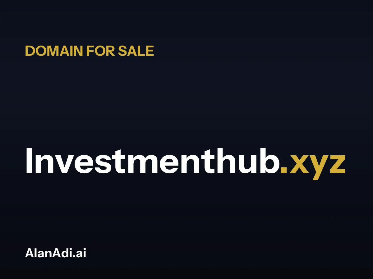 Investmenthub.xyz for sale, investment hub domain name