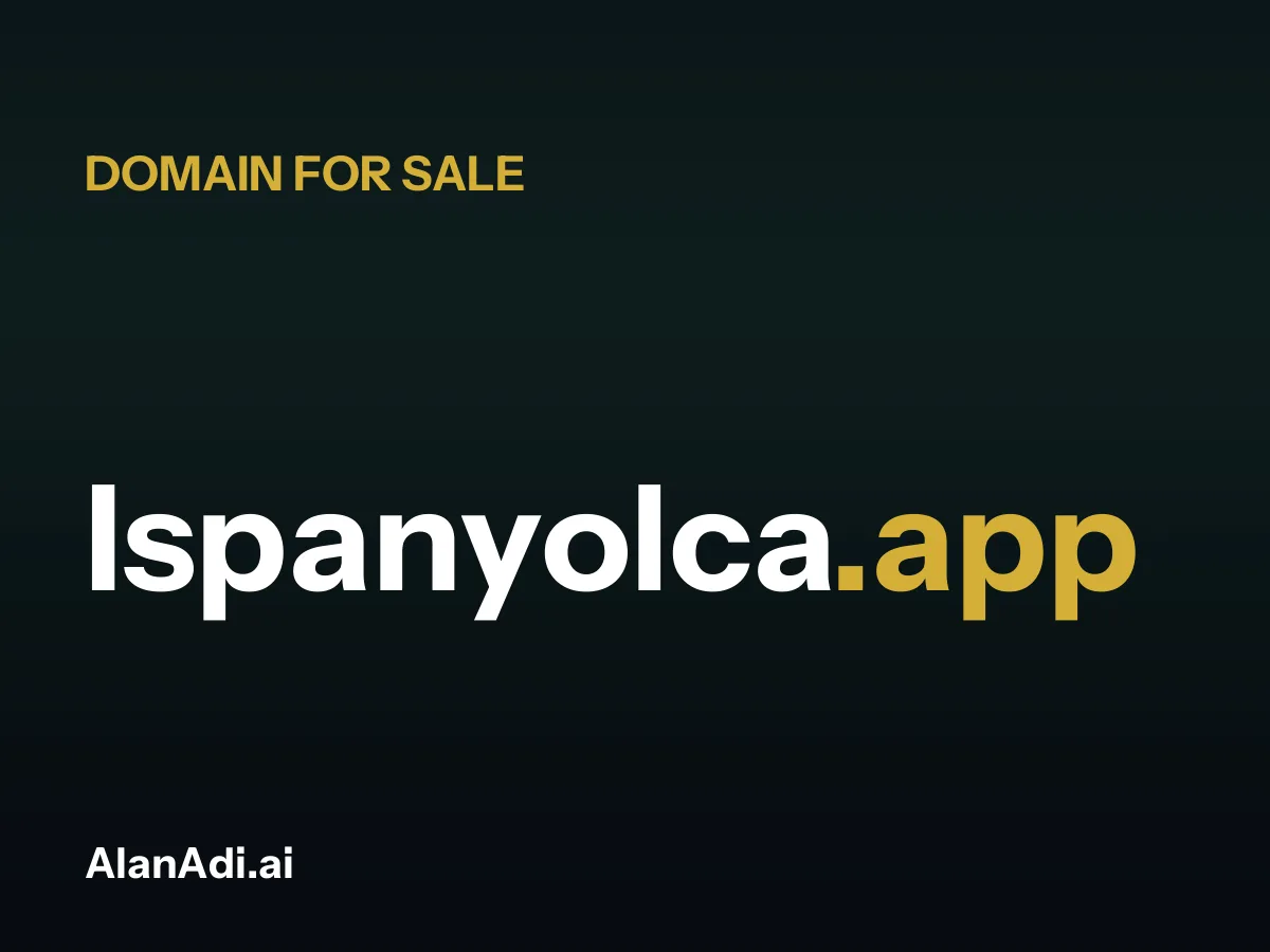 Ispanyolca.app domain name for sale