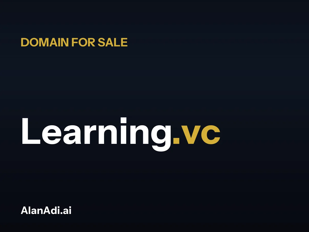 Learning.vc domain name for sale